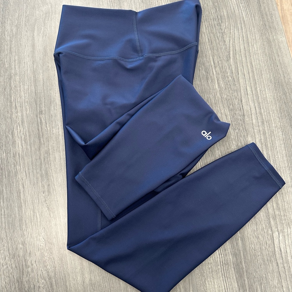 ALO Yoga High- Waist Airlift Leggings -  Navy